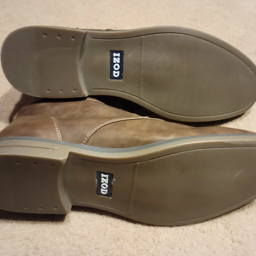 IZOD Dress Boots 13M Campo Brown Chukka Style